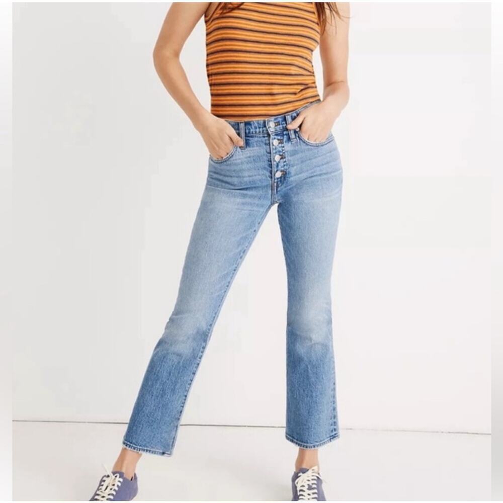 Madewell Cali Demi-Boot Jeans Raw-Hem Edition Size 29